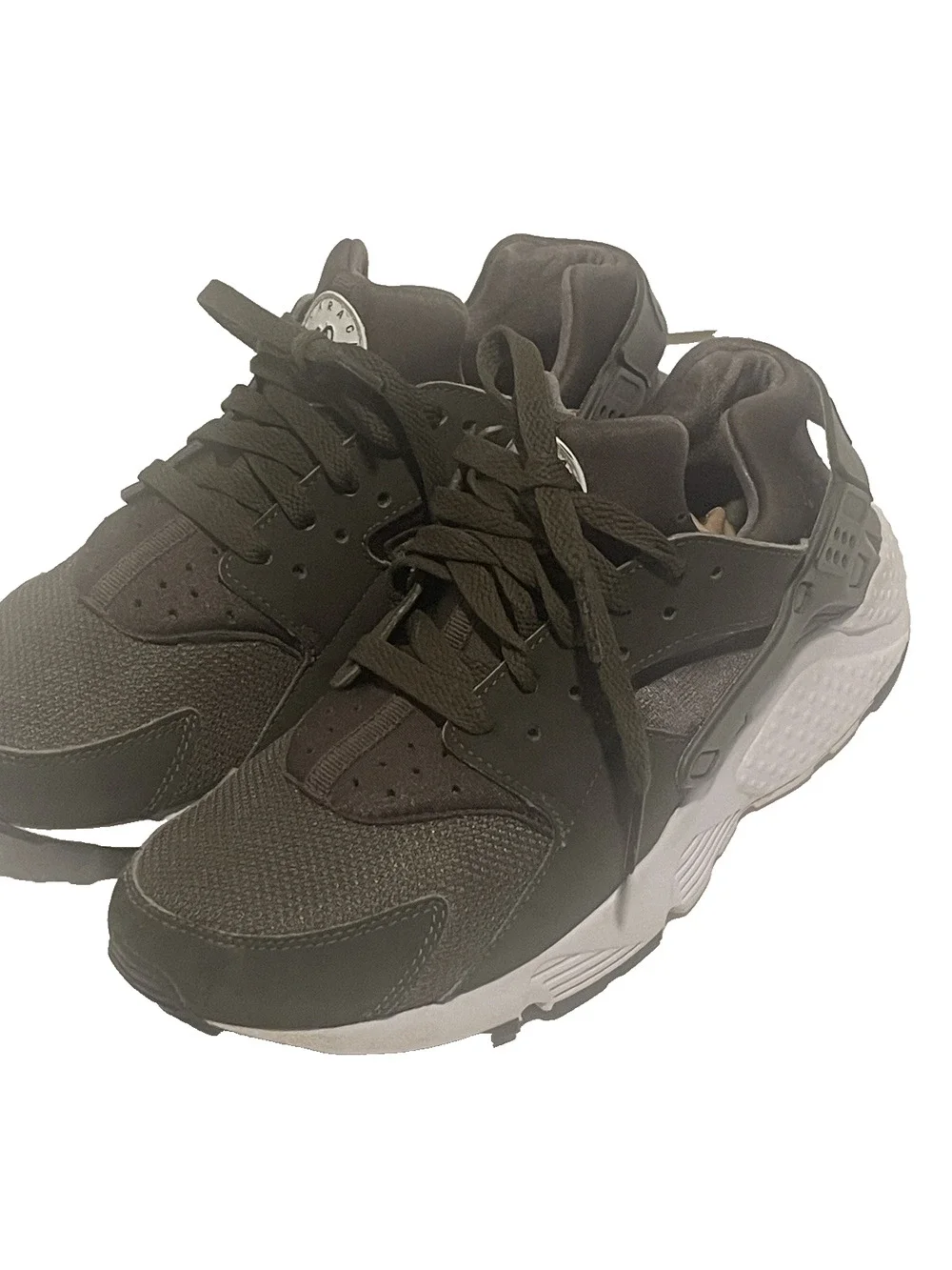 Nike Air Huarache Cargo Khaki Olive & White Size 7Y